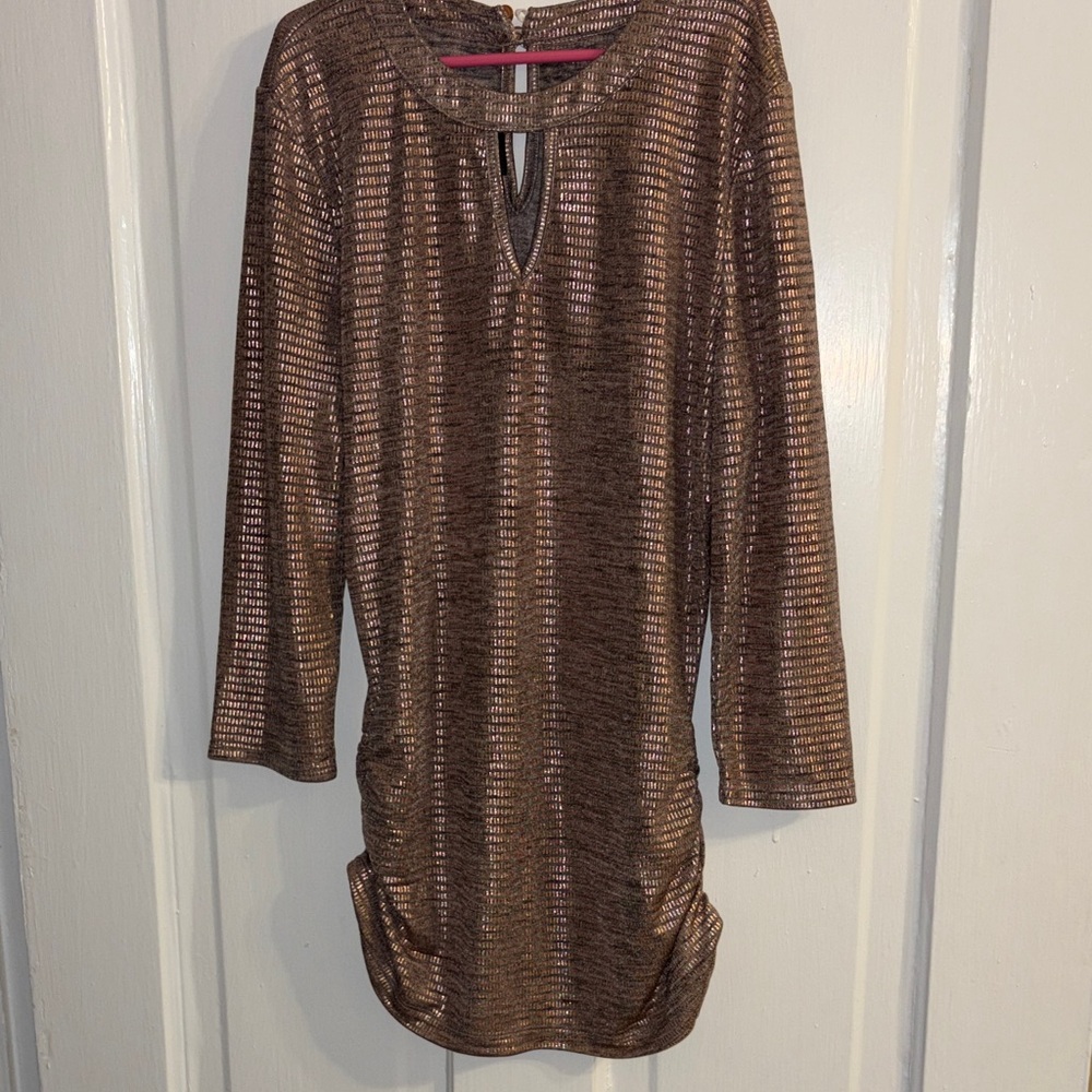 by & by Metallic blouse